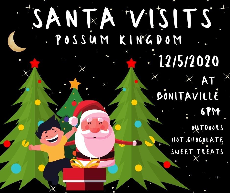 Santa Visits Possum Kingdom